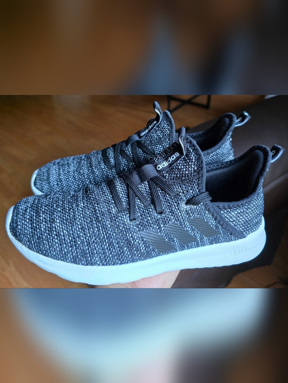 Sz7 Women's ADIDAS CLOUDFOAM PURE 2.0 Core Black Athletic Shoes